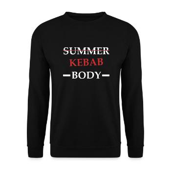 Kebab Body - Sweat-shirt Unisexe - noir - Devant - Alina (178cm) & Michal (187cm)