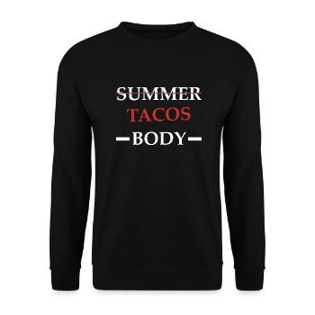 Tacos Body - Sweat-shirt Unisexe - noir - Devant - Alina (178cm) & Michal (187cm)