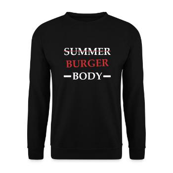 burger Body - Sweat-shirt Unisexe - noir - Devant - Alina (178cm) & Michal (187cm)