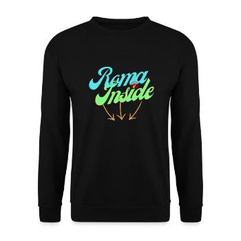 Rome Inside - Unisex Sweatshirt - black - Front - Alina (178cm) & Michal (187cm)