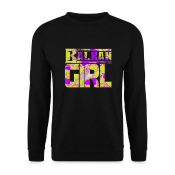 Balkan Kroatien Bosnien Serbien juge exyu Junge Mädchen - Unisex Pullover - Schwarz - Vorne - Alina (178cm) & Michal (187cm)