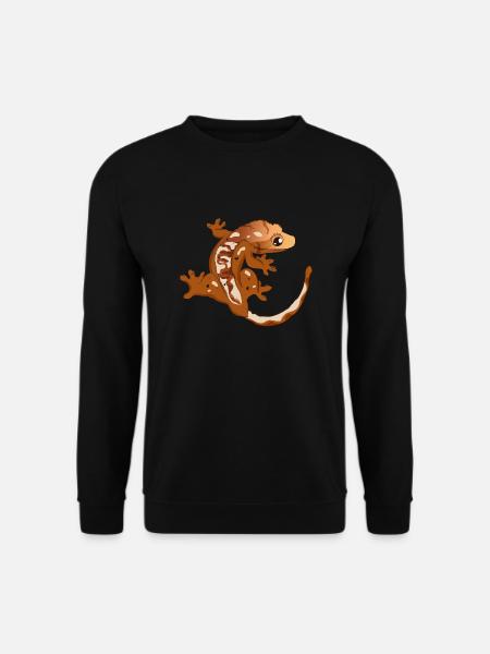 Kronengecko Eidechse Reptil Herpetologe - Unisex Pullover - Schwarz