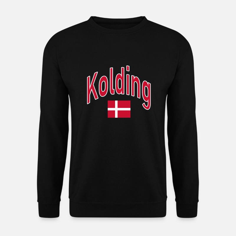 Kolding dänemark flagge - Unisex Pullover - Schwarz