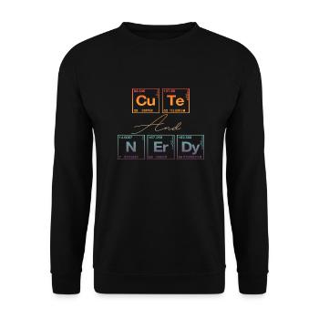 Funny saying for scientists & nerds - Unisex Sweatshirt - black - Front - Alina (178cm) & Michal (187cm)