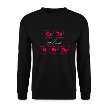 Funny saying for scientists & geeks - Unisex Sweatshirt - black - Front - Alina (178cm) & Michal (187cm)