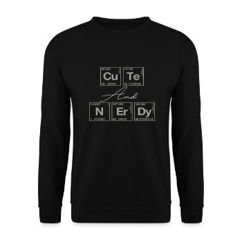 Funny saying for scientists & nerds - Unisex Sweatshirt - black - Front - Alina (178cm) & Michal (187cm)