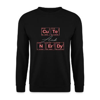 Funny saying for scientists & geeks - Unisex Sweatshirt - black - Front - Alina (178cm) & Michal (187cm)