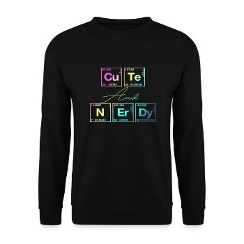 Funny saying for scientists & geeks - Unisex Sweatshirt - black - Front - Alina (178cm) & Michal (187cm)