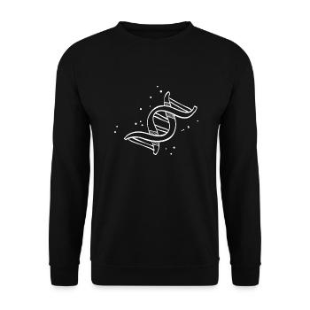 DNA - Unisex Sweatshirt - black - Front - Alina (178cm) & Michal (187cm)