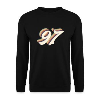 97th anniversary vintage - Unisex Sweatshirt - black - Front - Alina (178cm) & Michal (187cm)