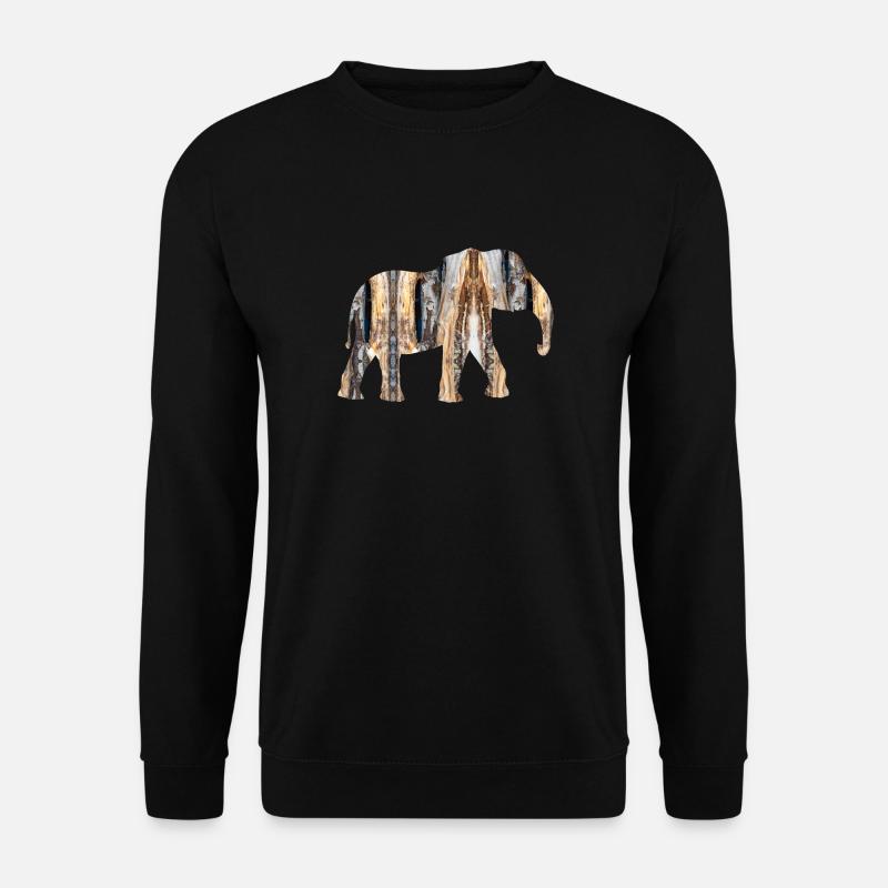 brauner Elefant - Unisex Pullover - Schwarz
