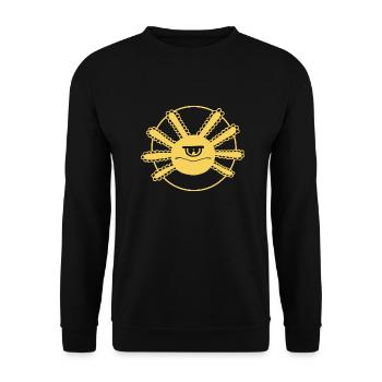 Axolotl Cyclops - Unisex Sweatshirt - black - Front - Alina (178cm) & Michal (187cm)