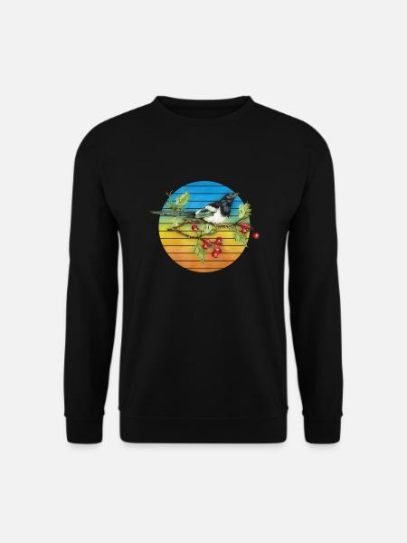 Oiseau coloré - Sweat-shirt Unisexe - noir