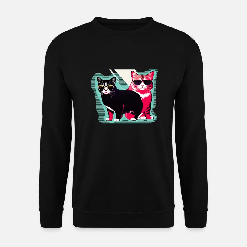 cool cats - Unisex Pullover - Schwarz