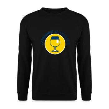 annonce couleur jaune ricar apero alcool humour 30 - Sweat-shirt Unisexe - noir - Devant - Alina (178cm) & Michal (187cm)