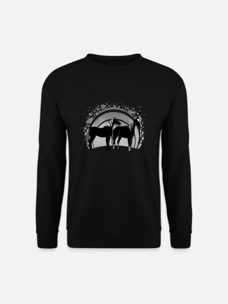 Pferde - Unisex Pullover - Schwarz