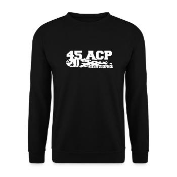 45ACP Shirt 2 - Unisex Pullover - Schwarz - Vorne - Alina (178cm) & Michal (187cm)