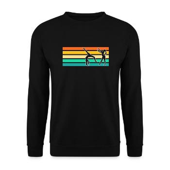 Gymnastics Gymnastics Gymnasts - Unisex Sweatshirt - black - Front - Alina (178cm) & Michal (187cm)