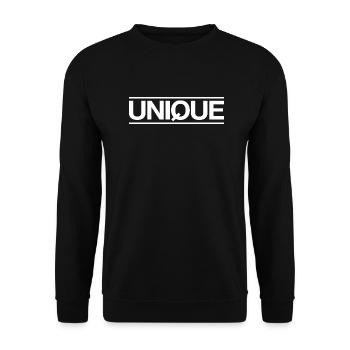 UNIQUE - Unisex Sweatshirt - black - Front - Alina (178cm) & Michal (187cm)