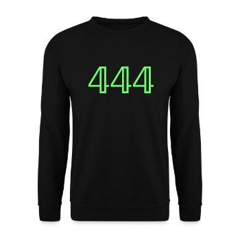 Engelszahlen |444|. - Unisex Pullover - Schwarz - Vorne - Alina (178cm) & Michal (187cm)