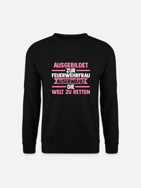 Feuerwehr Feuerwehrfrau - Unisex Pullover - Schwarz