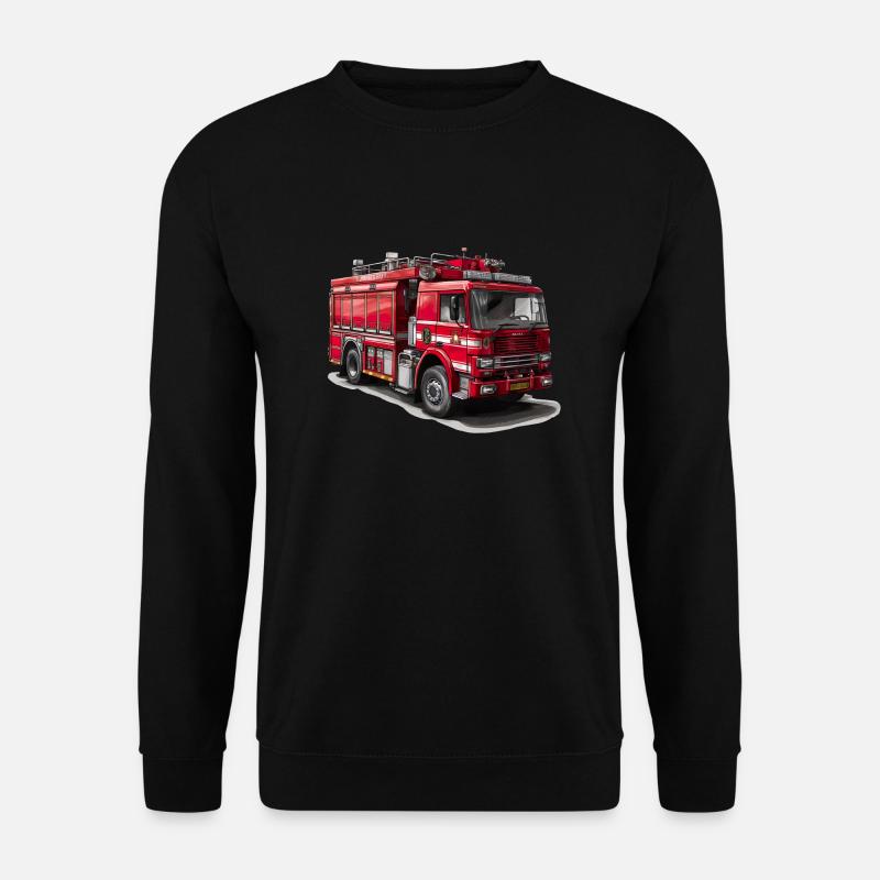 Fighting fires with fire trucks - Unisex Sweatshirt - black