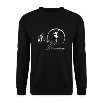Dancing Dance Music - Unisex Sweatshirt - black - Front - Alina (178cm) & Michal (187cm)