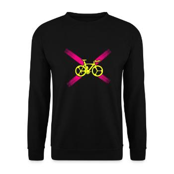 Triathlon Swim Bike Run Marathon - Unisex Pullover - Schwarz - Vorne - Alina (178cm) & Michal (187cm)