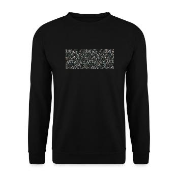 Florales Blumenmotiv - Unisex Pullover - Schwarz - Vorne - Alina (178cm) & Michal (187cm)