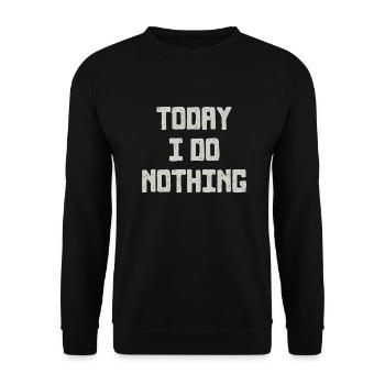 Today - Unisex Sweatshirt - black - Front - Alina (178cm) & Michal (187cm)