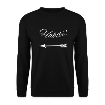 Habibi - Unisex Sweatshirt - black - Front - Alina (178cm) & Michal (187cm)