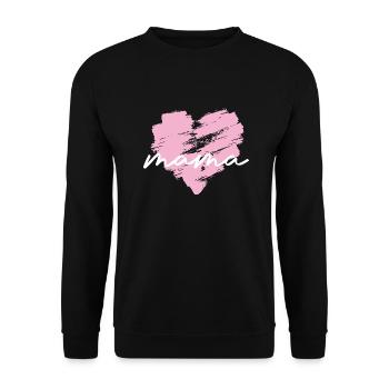 Mother Saying Gift Mom Mother's Day - Unisex Sweatshirt - black - Front - Alina (178cm) & Michal (187cm)