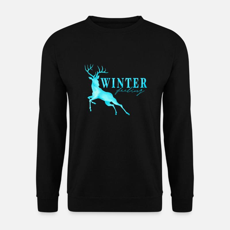 winter feeling - Unisex Pullover - Schwarz