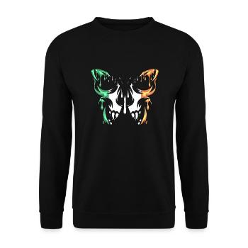 Drapeau de l’Irlande, Pays, États officiels, Continent - Sweat-shirt Unisexe - noir - Devant - Alina (178cm) & Michal (187cm)