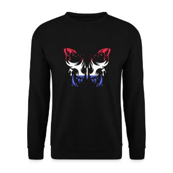 France pays drapeau officiel états continent - Sweat-shirt Unisexe - noir - Devant - Alina (178cm) & Michal (187cm)