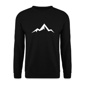 Montagne alpinisme Nature cadeau - Sweat-shirt Unisexe - noir - Devant - Alina (178cm) & Michal (187cm)
