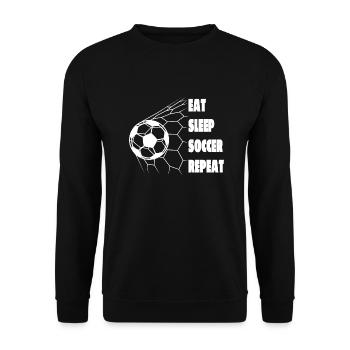 Joueur de football Équipe de football Conception de football - Sweat-shirt Unisexe - noir - Devant - Alina (178cm) & Michal (187cm)