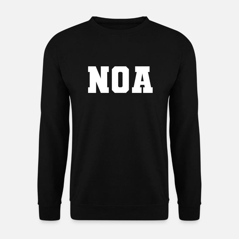 Name - Noa - Unisex Pullover - Schwarz