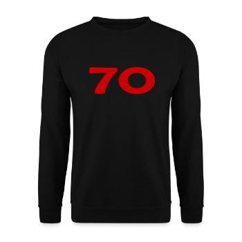 HAPPY BIRTHDAY. HAPPY BIRTHDAY. ANNIVERSARY. - Unisex Sweatshirt - black - Front - Alina (178cm) & Michal (187cm)