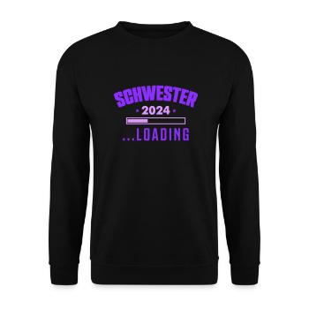 Sister 2024 - Unisex Sweatshirt - black - Front - Alina (178cm) & Michal (187cm)