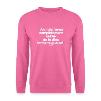 H - Citation célèbre de séries TV / films - Sweat-shirt Unisexe - rose - Devant