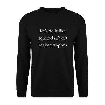 Bday Bird Quote Hippie Festival Green - Unisex Sweatshirt - black - Front - Alina (178cm) & Michal (187cm)