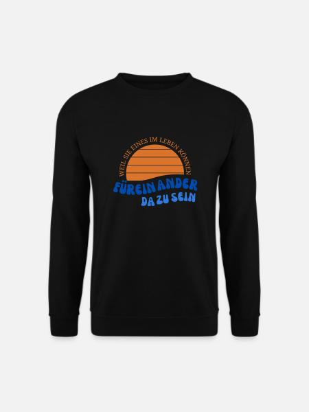 Gute Freunde (füreinander da zusein) - Unisex Pullover - Schwarz