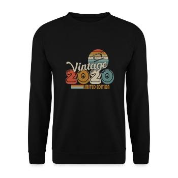 2020 - Unisex Pullover - Schwarz - Vorne - Alina (178cm) & Michal (187cm)