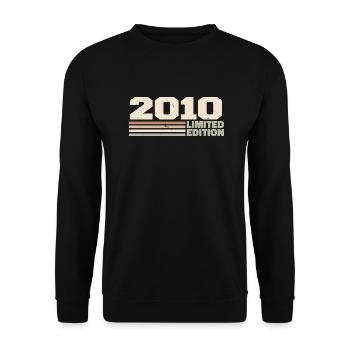 2010 Cadeau Anniversaire 2010 édition limitée 2010 - Sweat-shirt Unisexe - noir - Devant - Alina (178cm) & Michal (187cm)