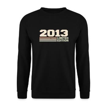 2013 Jubiläumsgeschenk 2013 Limited Edition 2013 - Unisex Pullover - Schwarz - Vorne - Alina (178cm) & Michal (187cm)