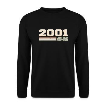 2001 2001 Limited Edition 2001 Anniversary Gift - Unisex Sweatshirt - black - Front - Alina (178cm) & Michal (187cm)