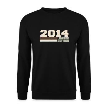 2014 Cadeau Anniversaire 2014 édition limitée 2014 - Sweat-shirt Unisexe - noir - Devant - Alina (178cm) & Michal (187cm)