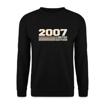 2007 Cadeau Anniversaire 2007 édition limitée 2007 - Sweat-shirt Unisexe - noir - Devant - Alina (178cm) & Michal (187cm)