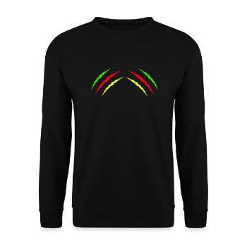 Claws Kurdistan 2 - Unisex Sweatshirt - black - Front - Alina (178cm) & Michal (187cm)